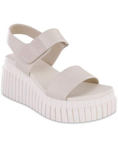 MIA Yuri Wedge Sandals - White