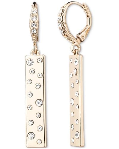 Givenchy Gold-tone Crystal Scattered Linear Drop Earrings - White