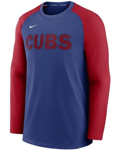 Nike Chicago Cubs Authentic Collection Pre-game Crew Sweatshirt - Blue