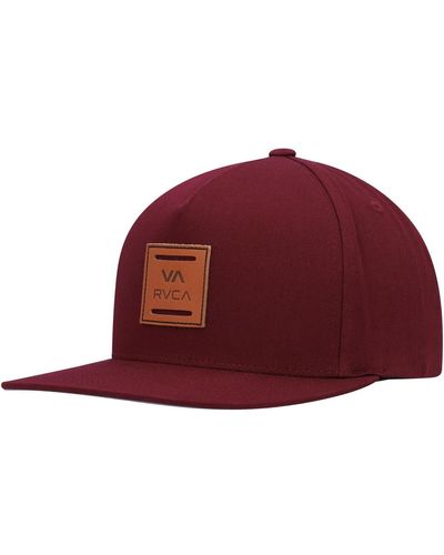 RVCA Va All The Way Snapback Hat - Red