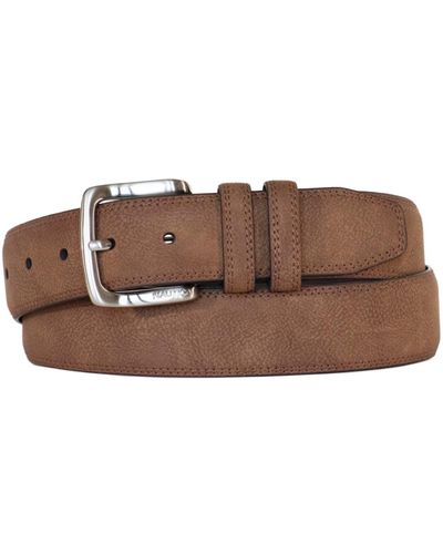 Nautica Casual Padded Leather Belt - Brown