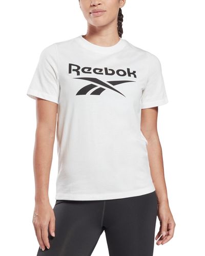 Reebok Plus Size Logo T-shirt - White