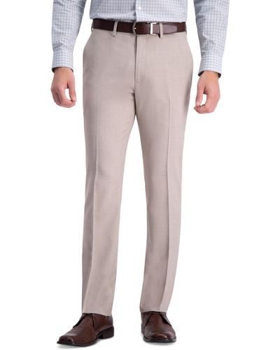 Kenneth Cole Slim-fit Stretch Dress Pants - Natural