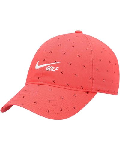 Nike Heritage86 Washed Club Performance Adjustable Hat - Red