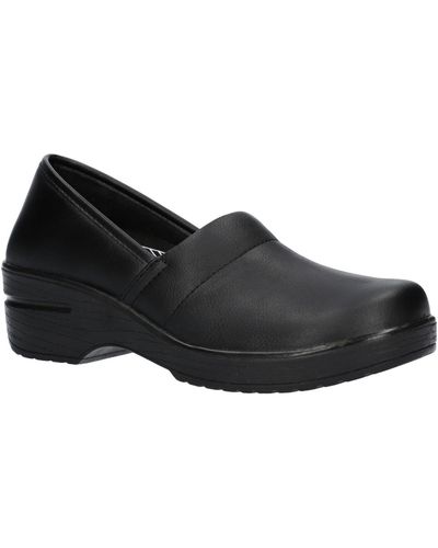 Easy Street Easy Works By Laurie Clogs - Black