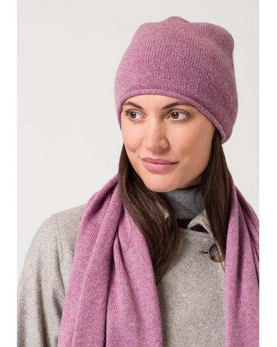 Style Republic Rolled Edge Beanie - Pink