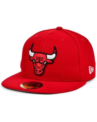 KTZ Chicago Bulls Basic 59fifty Cap - Red