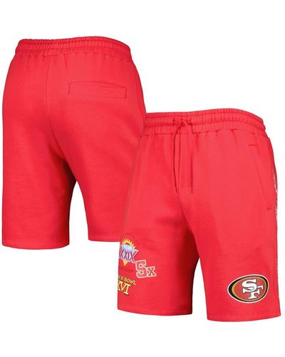 KTZ San Francisco 49ers Historic Champs Shorts - Red