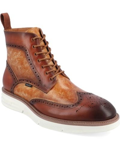 Taft 365 Model 005 Wingtip Lace-up Boots - Brown