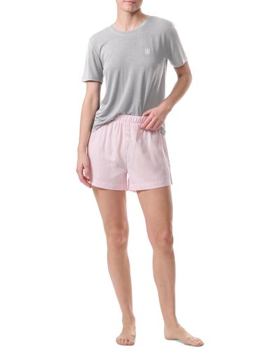 Tommy Hilfiger 2-pc. T-shirt & Boxer Pajamas Set - Multicolor