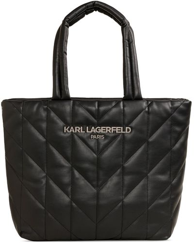 Karl Lagerfeld Voyage Quilted Extra Large Tote - Black