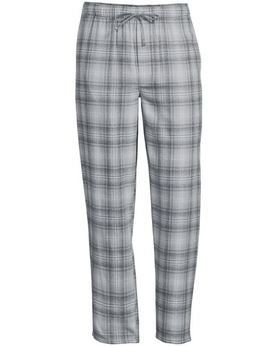 Lands' End Blake Shelton X Flannel Pajama Pants - Gray
