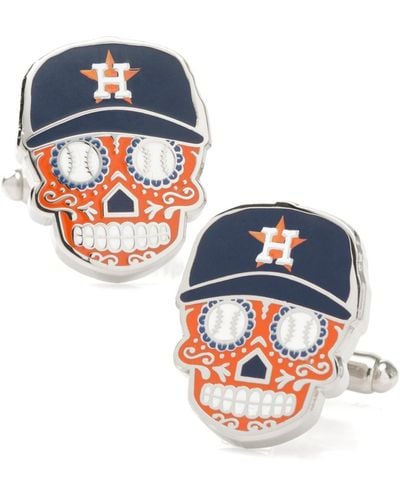 MLB Houston Astros Sugar Skull Cufflinks - Blue