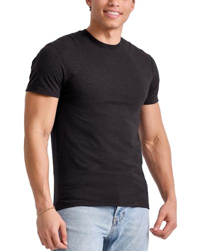 Hanes Originals Cotton Short Sleeve T-shirt - Black