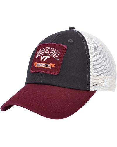 Colosseum Athletics Virginia Tech Hokies Objection Snapback Hat - Red