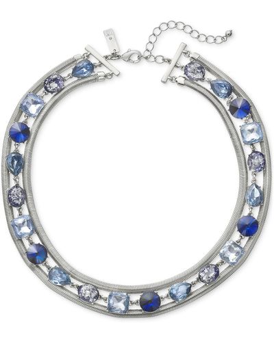 INC International Concepts Jewel All Around Necklace - Blue