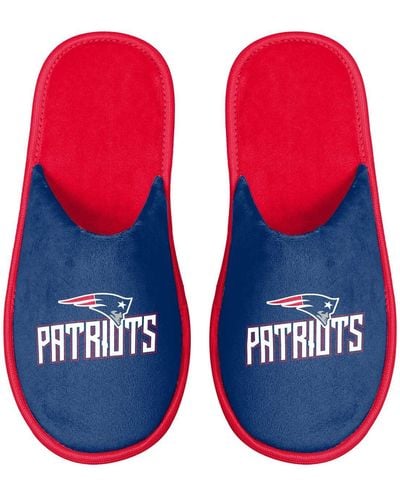 FOCO New England Patriots Scuff Slide Slippers - Blue