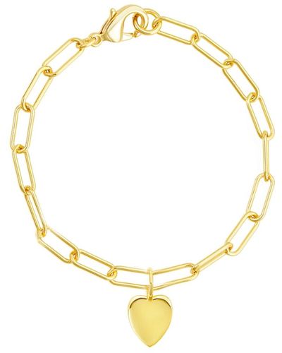Adornia Paperclip Chain Bracelet - Yellow