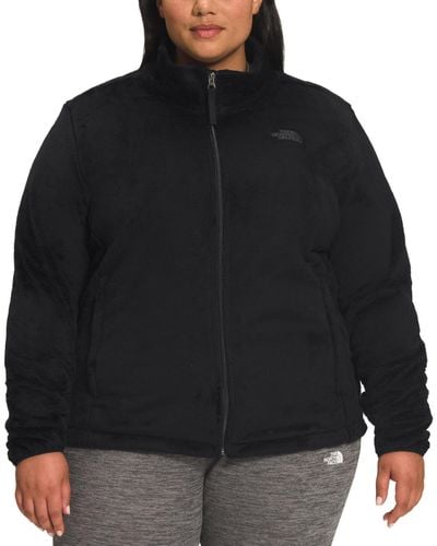 The North Face Plus Size Osito Fleece Zip-front Jacket - Black