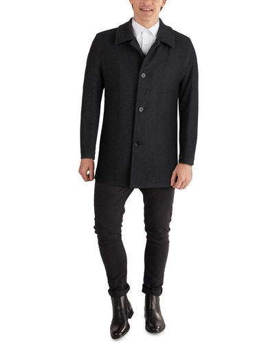 Cole Haan Classic-fit Car Coat - Black