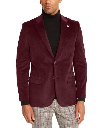 Nautica Modern-fit Active Stretch Corduroy Sport Coat - Red