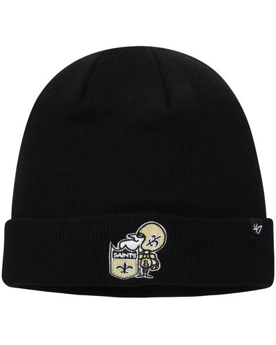 '47 New Orleans Saints Legacy Cuffed Knit Hat - Black