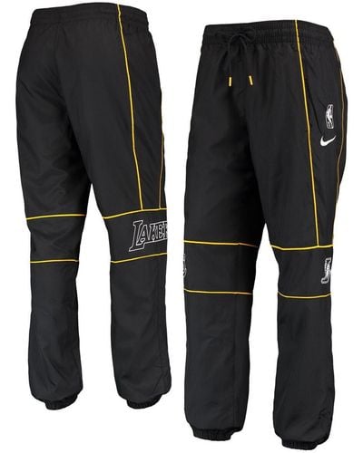 Nike Los Angeles Lakers 75th Anniversary Courtside Woven Pants - Black