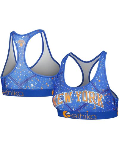 Ethika New York Knicks Racerback Sports Bra - Blue