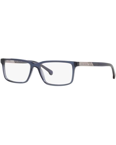Brooks Brothers Bb2019 Rectangle Eyeglasses - Blue