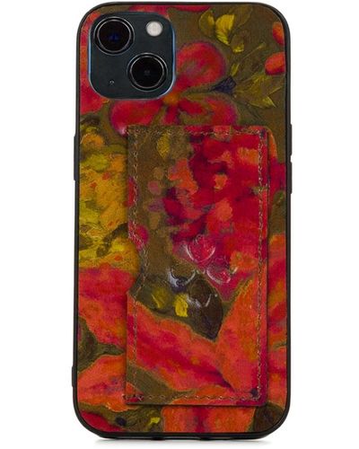 Patricia Nash Vedetta Leather Iphone 13 Case - Red