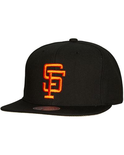 Mitchell & Ness San Francisco Giants Cooperstown Collection True Classics Snapback Hat - Black