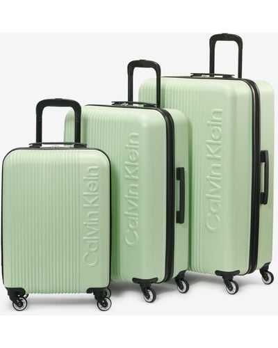 Calvin Klein Verticalism 3 Piece luggage Set - Green
