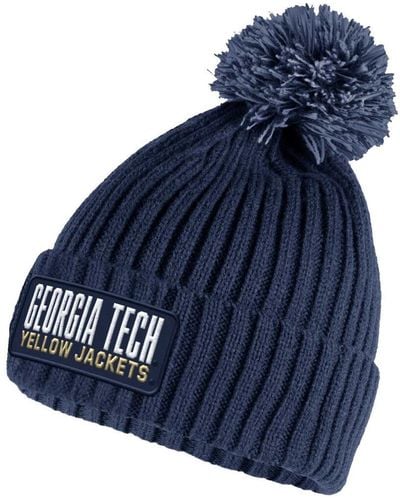 adidas Georgia Tech Yellow Jackets Modern Ribbed Cuffed Knit Hat - Blue