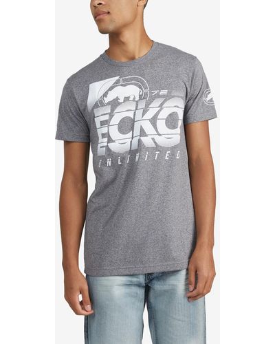 Ecko' Unltd Mighty Magnitude Marled T-shirt - Gray
