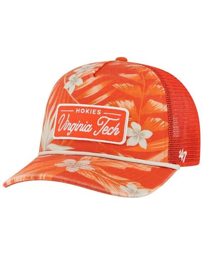 '47 Virginia Tech Hokies Tropicalia Hitch Adjustable Hat - Orange