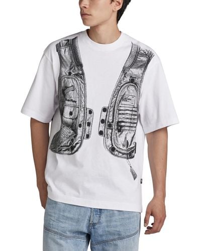 G-Star RAW Archive Vest Graphic T-shirt - Gray