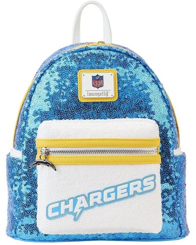 Loungefly And Los Angeles Chargers Sequin Mini Backpack - Blue