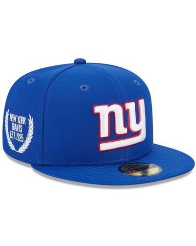 KTZ Royal New York Giants State View 59fifty Fitted Hat in Blue for Men