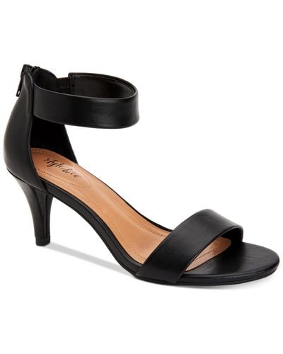 Style & Co. Paycee Two-piece Dress Sandals - Black