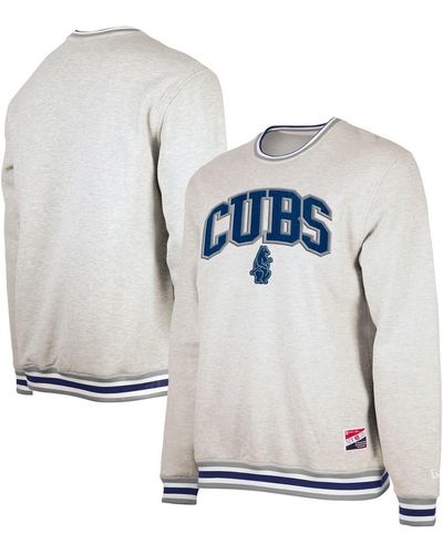 KTZ Ay Chicago Cubs Throwback Classic Pullover Sweatshirt - Blue