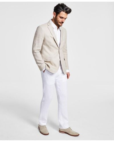 Lauren by Ralph Lauren Ultraflex Classic-fit Linen Sport Coats - White