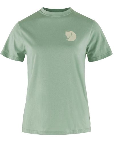 Fjallraven Fox Logo Crewneck Short-sleeve T-shirt - Green