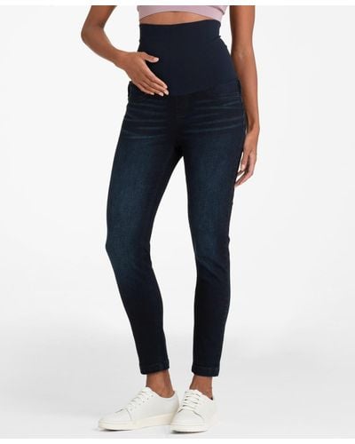 Seraphine Skinny Post Maternity Shaping Jeans - Blue
