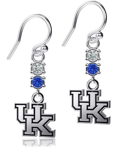 Dayna Designs Kentucky Wildcats Dangle Crystal Earrings - White