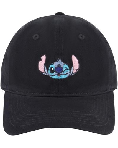 Disney Stitch Winky Face Embroidery Dad Cap - Blue
