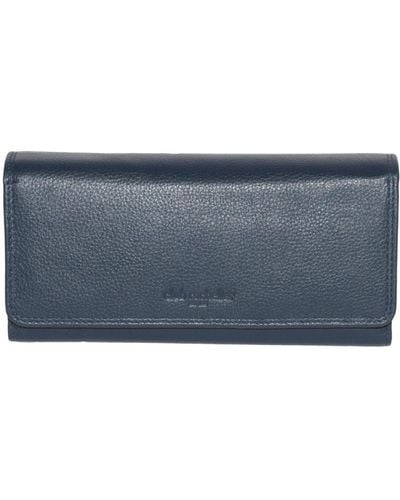 Club Rochelier Ladies Leather Clutch Wallet - Blue