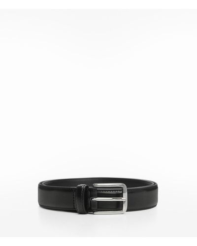 Mango Leather Belt - Black