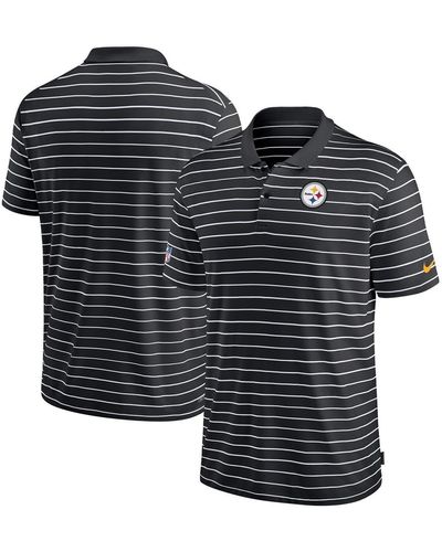 Nike Pittsburgh Steelers Sideline Lock Up Victory Performance Polo Shirt - Black