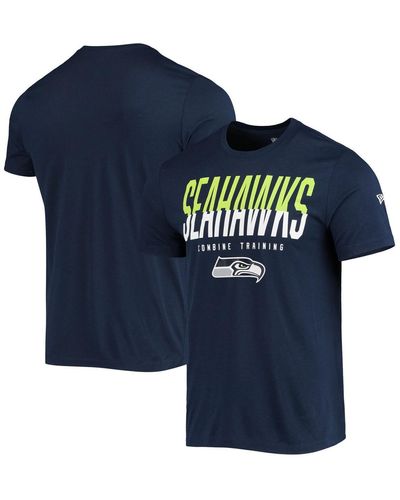 KTZ College Seattle Seahawks Combine Authentic Big Stage T-shirt - Blue