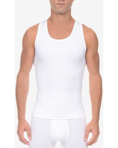 2xist Men's Shapewear Form Tank Top - White